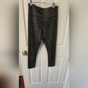 Zyia gold fleck legging, Size 8-10